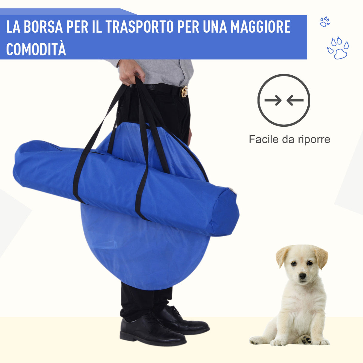easycomfort easycomfort set agility dog per addestramento cani con slalom tunnel e ostacolo