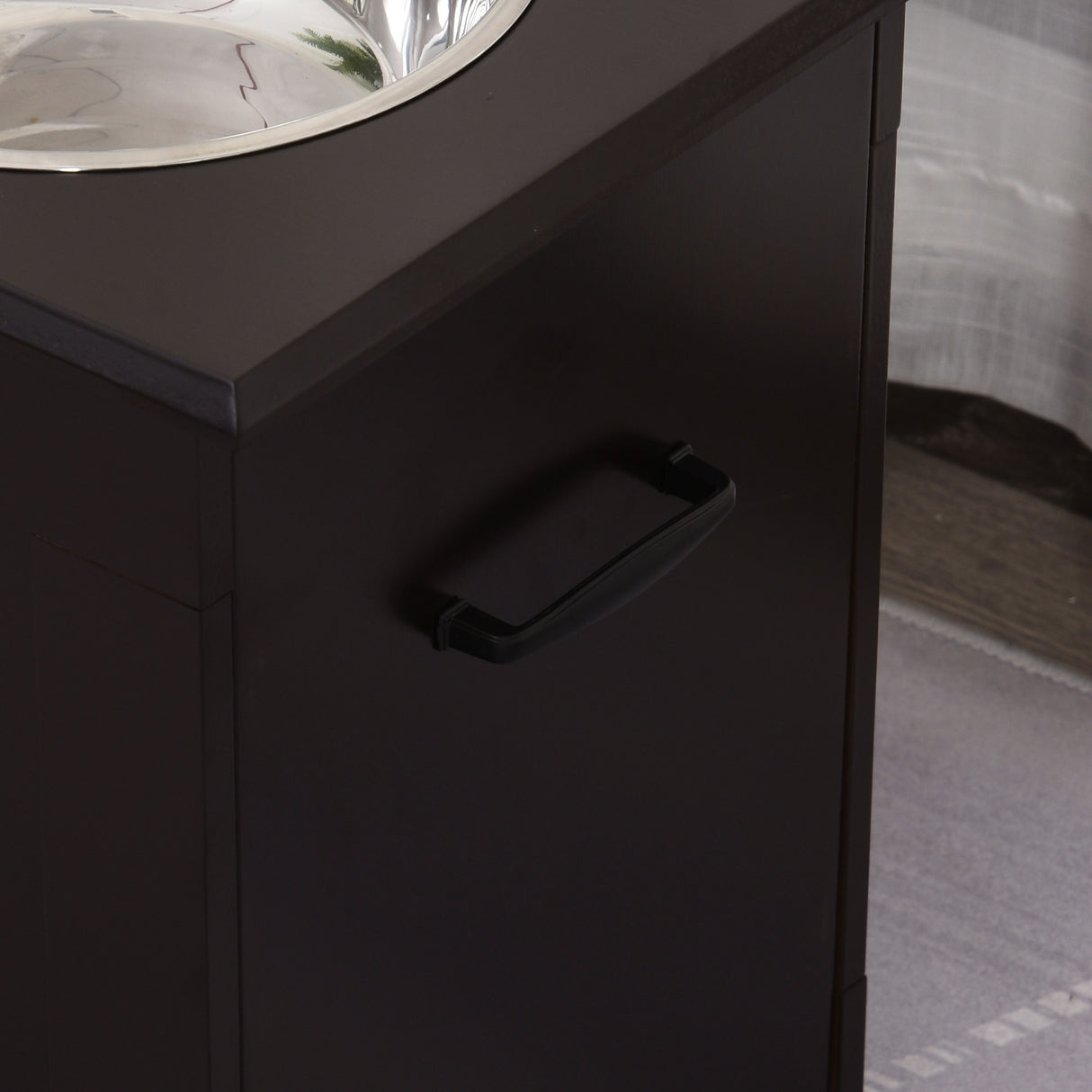 easycomfort easycomfort portaciotole rialzato per cani con 2 ciotole di 24cm in acciaio inox