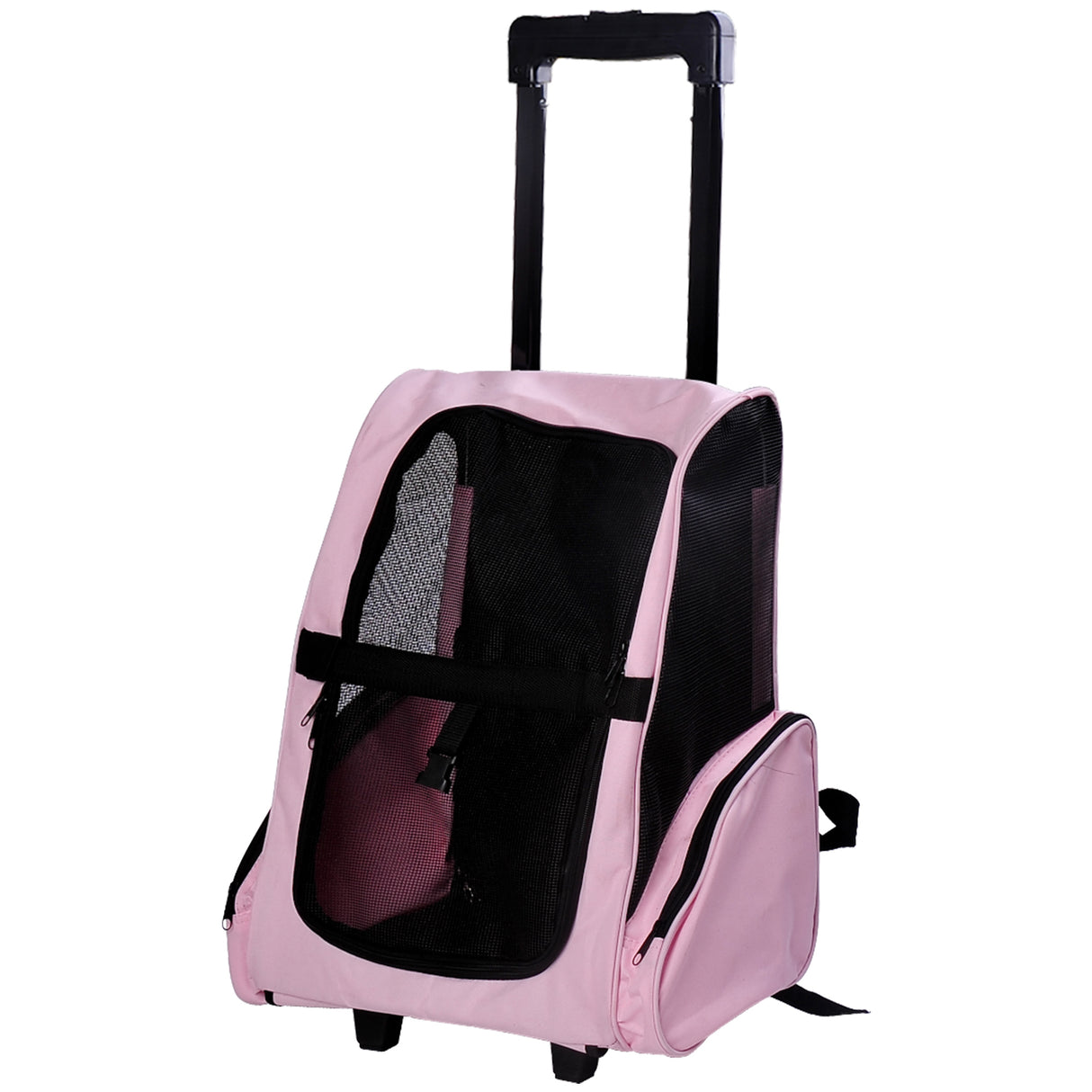 easycomfort easycomfort trolley zaino di viaggio per animali domestici multiuso 2 in 1 in panno di oxford 36 x 30 x 49cm rosa
