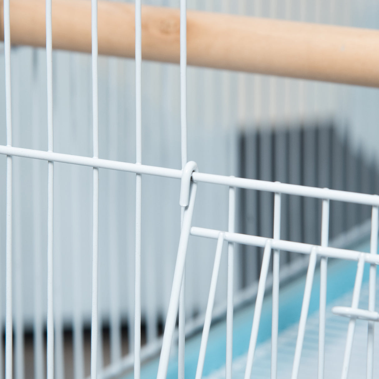 easycomfort gabbia per uccelli 2 in 1 voliera da interni con 4 ruote e vassoi estraibili 51.5x50x140cm