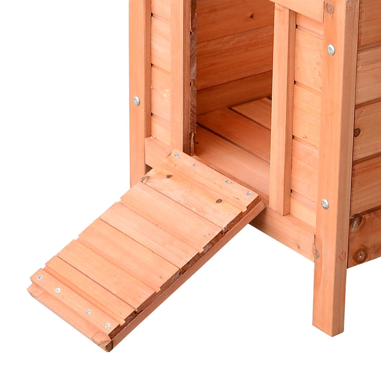 easycomfort easycomfort conigliera gabbia per piccoli animali con tetto apribile in legno 51x42x43 cm