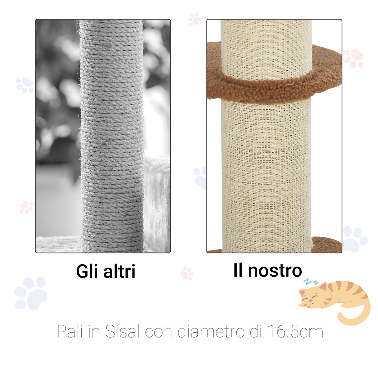 easycomfort easycomfort tiragraffi ad albero per gatti con cuccia cuscino rivestimento peluche e pali in corda sisal