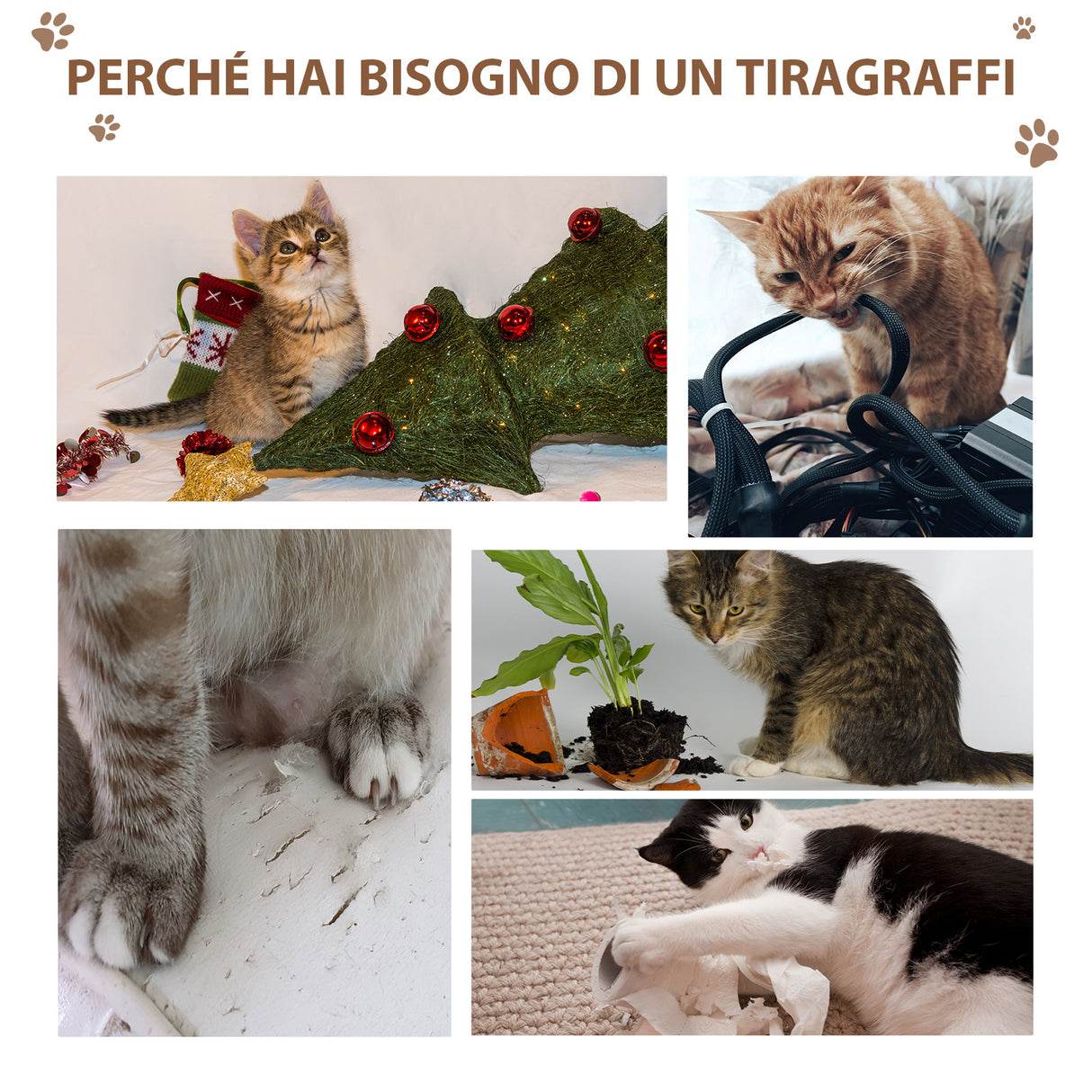 easycomfort easycomfort tiragraffi ad albero per gatti con cuccia cuscino rivestimento peluche e pali in corda sisal