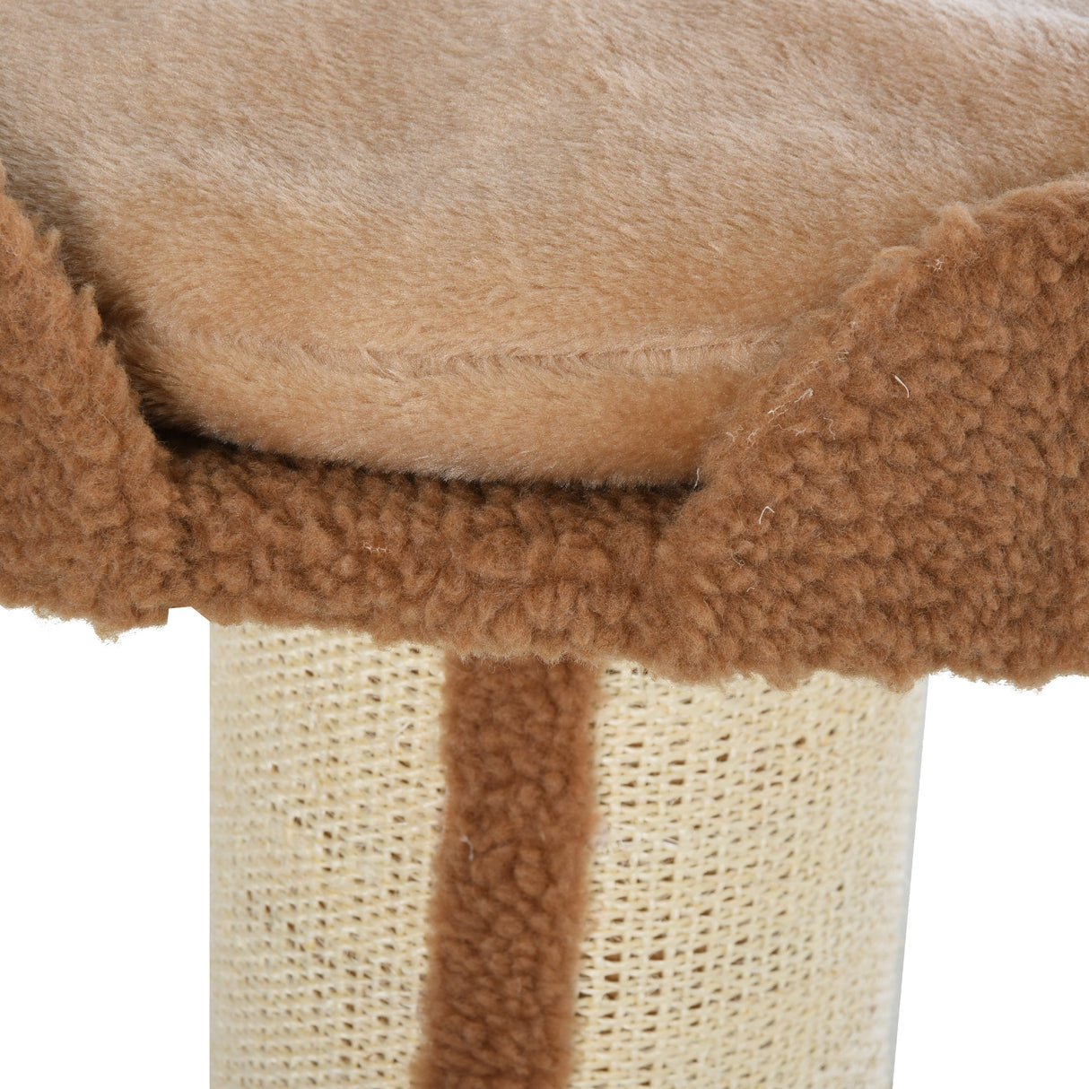 easycomfort easycomfort tiragraffi ad albero per gatti con cuccia cuscino rivestimento peluche e pali in corda sisal