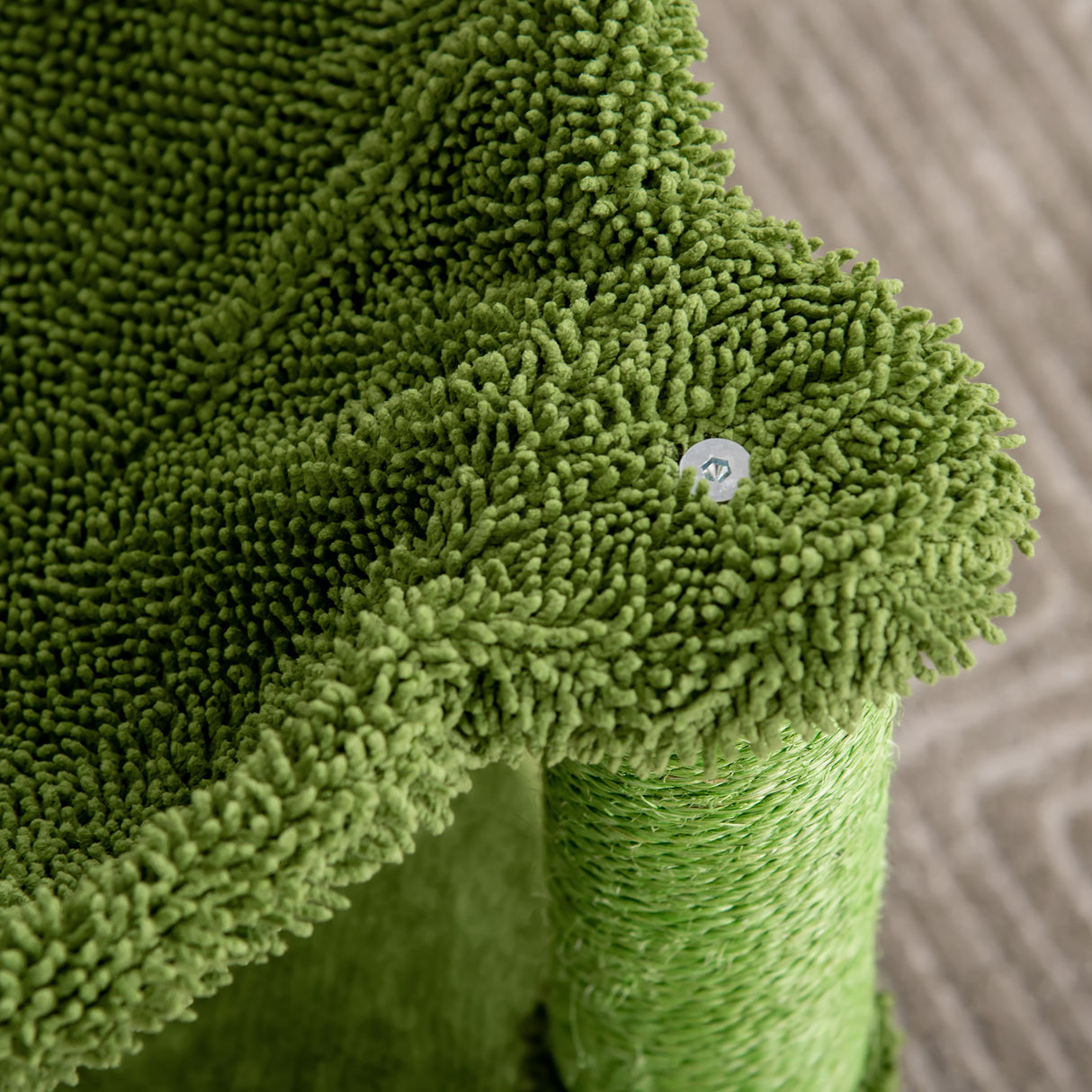 easycomfort easycomfort albero tiragraffi per gatti fino 4 5kg a forma di cactus con palline e amaca 40x40x96cm verde