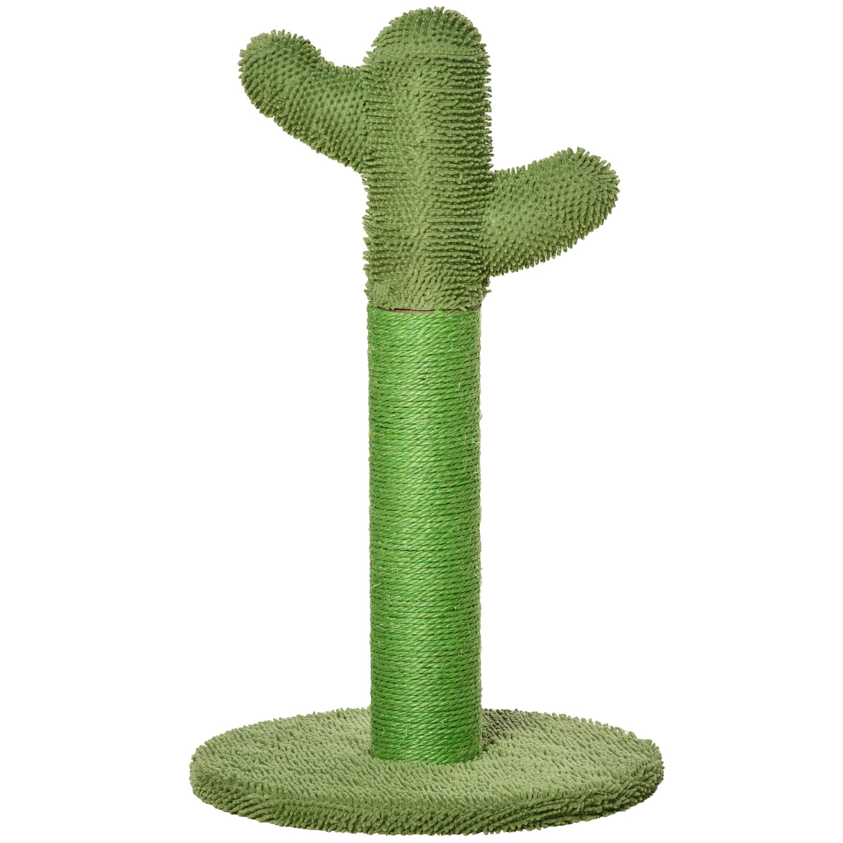 easycomfort easycomfort albero tiragraffi per gatti a forma di cactus con corde in sisal 40x40x65cm verde