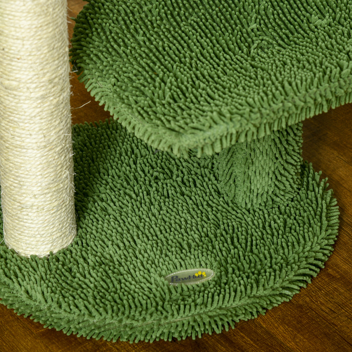 easycomfort albero per gatti a forma di cactus con tiragraffi e pallina da gioco 35x31x55.5 cm verde e bianco