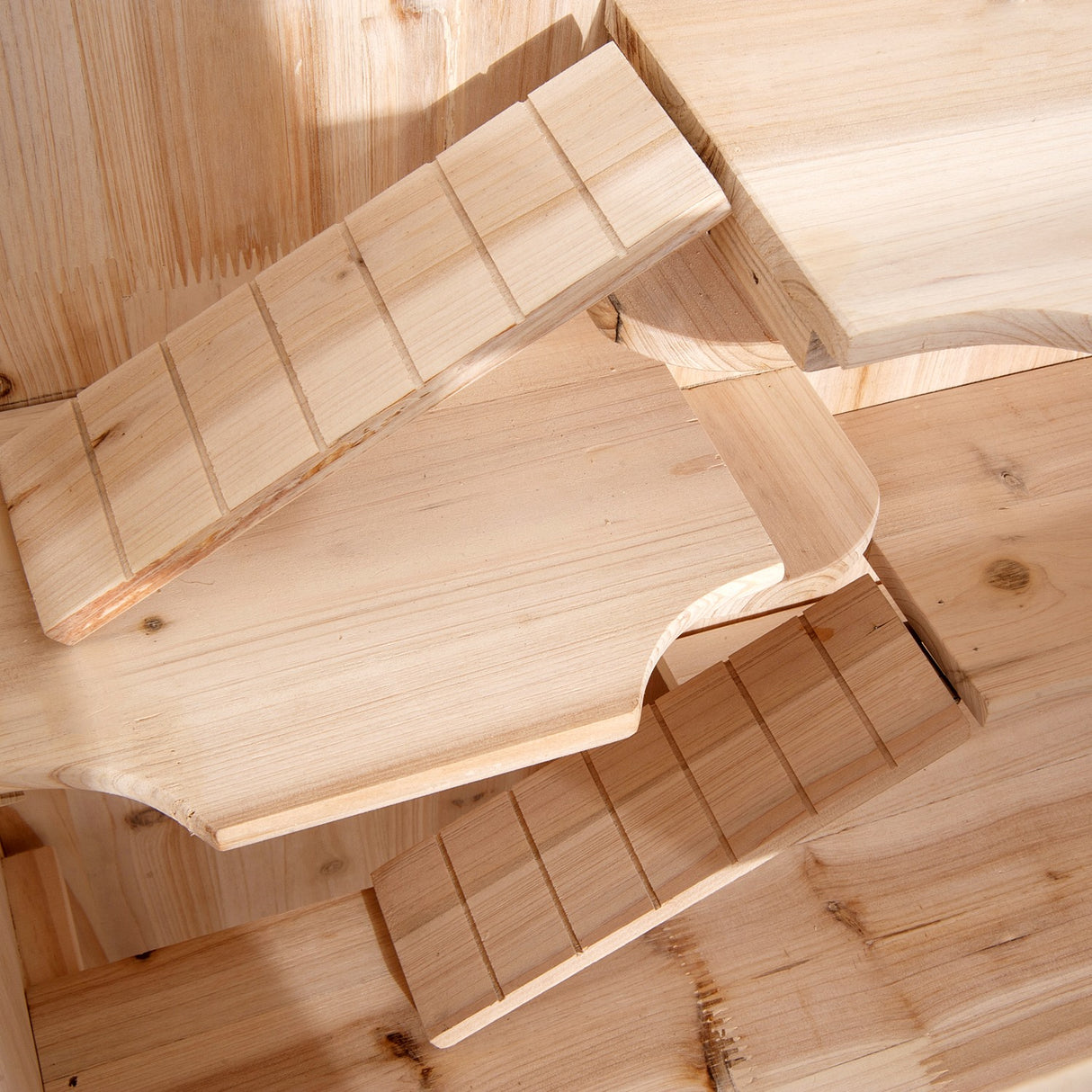 easycomfort easycomfort gabbia per roditori e criceti a 4 ripiani con tetto apribile in legno 60x40x120cm