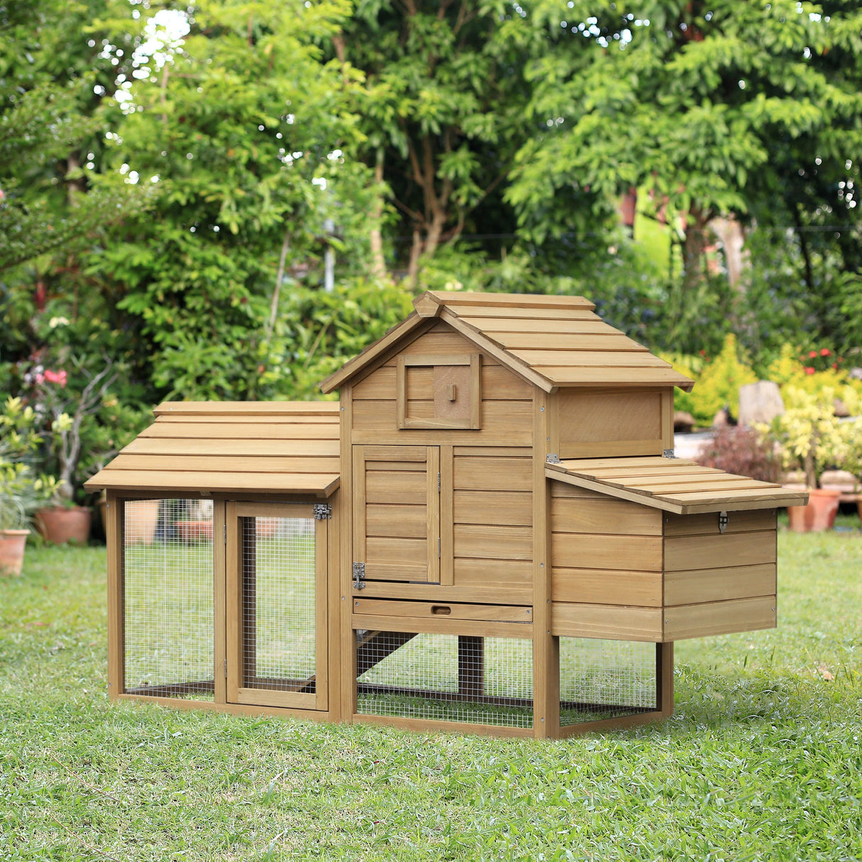 easycomfort easycomfort pollaio prefabbricato in legno per 2 galline per giardino