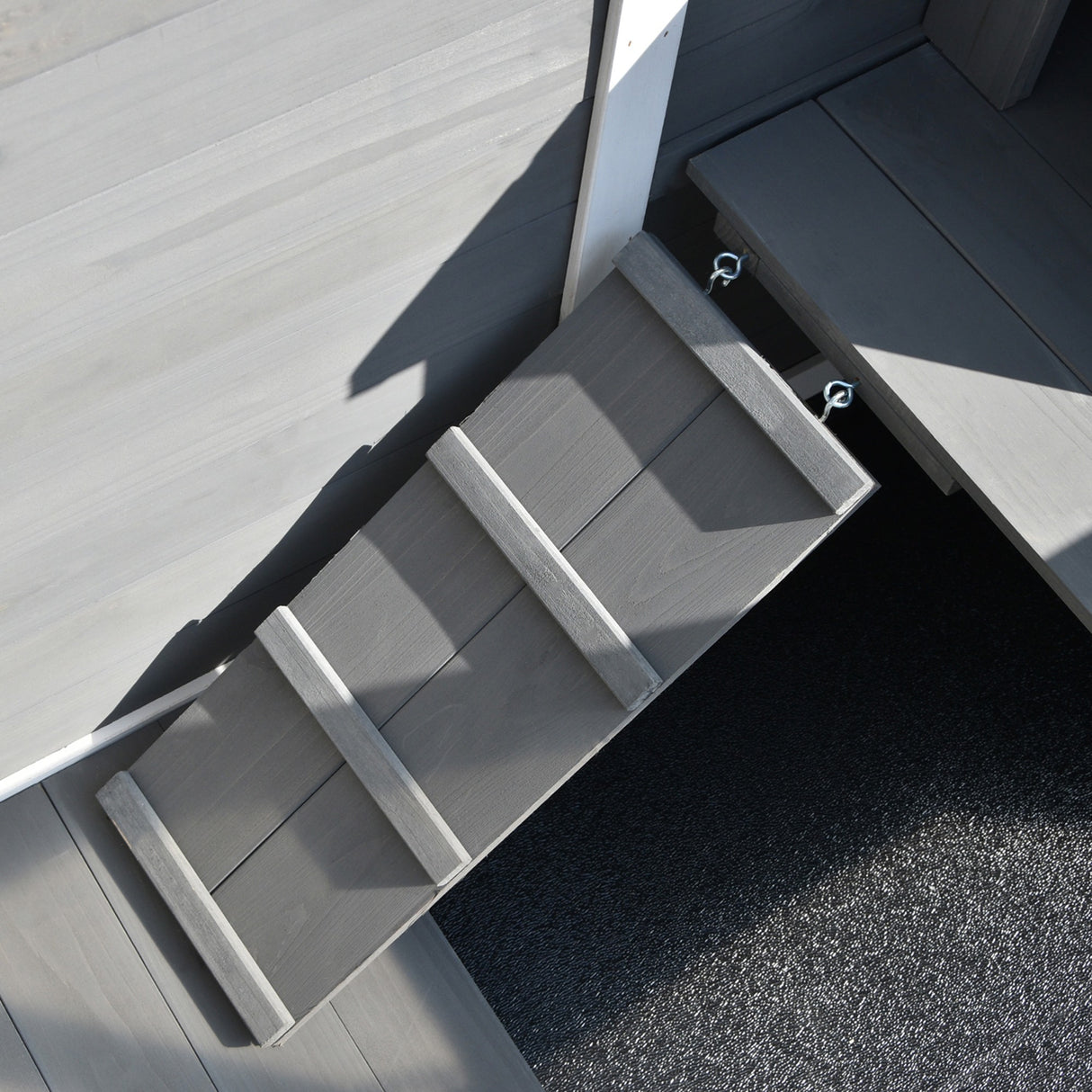 easycomfort easycomfort conigliera in legno 2 livelli gabbia per conigli e porcellini d india