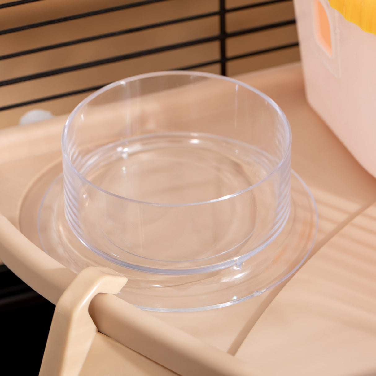 easycomfort easycomfort gabbia per criceti con casetta tunnel e ruota base con 4 rotelle 60x35x38 5cm nero e marrone