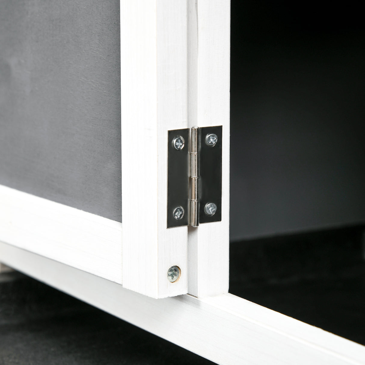 easycomfort conigliera da esterno per 2 conigli in legno con vassoio estraibile e area di corsa 110x60x104 cm