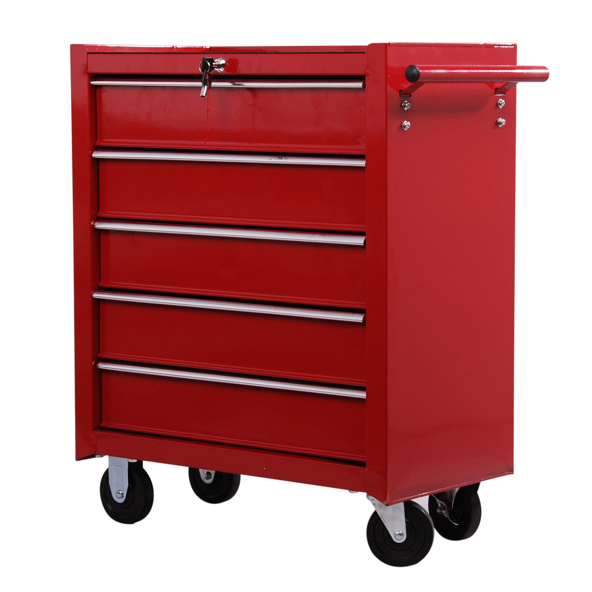 easycomfort easycomfort carrello cassettiera porta utensili per officina rosso 67.5x33x77cm
