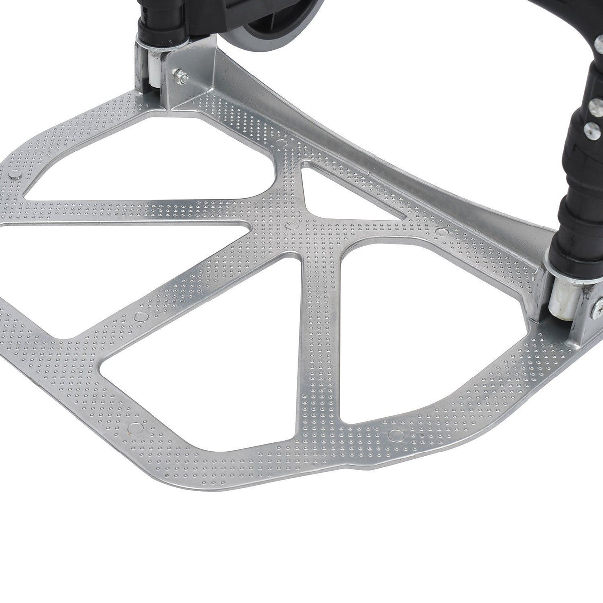 easycomfort easycomfort carrello portapacchi pieghevole max 70kg con maniglie telescopiche e altezza regolabile 41x38 7x100 cm argento