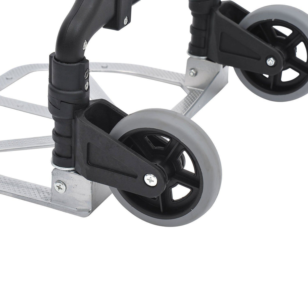 easycomfort easycomfort carrello portapacchi pieghevole max 70kg con maniglie telescopiche e altezza regolabile 41x38 7x100 cm argento