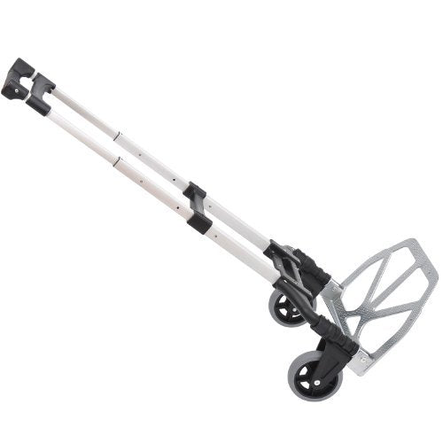 easycomfort easycomfort carrello portapacchi pieghevole max 70kg con maniglie telescopiche e altezza regolabile 41x38 7x100 cm argento