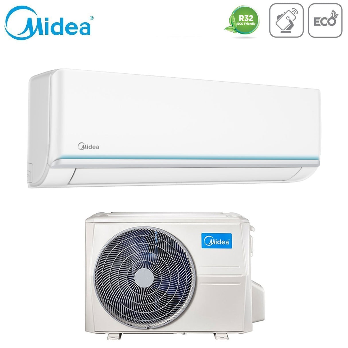 climatizzatore condizionatore midea inverter serie evolution 12000 btu msagxbu 12hrdn8 r 32 wi fi optional classe a__ a_
