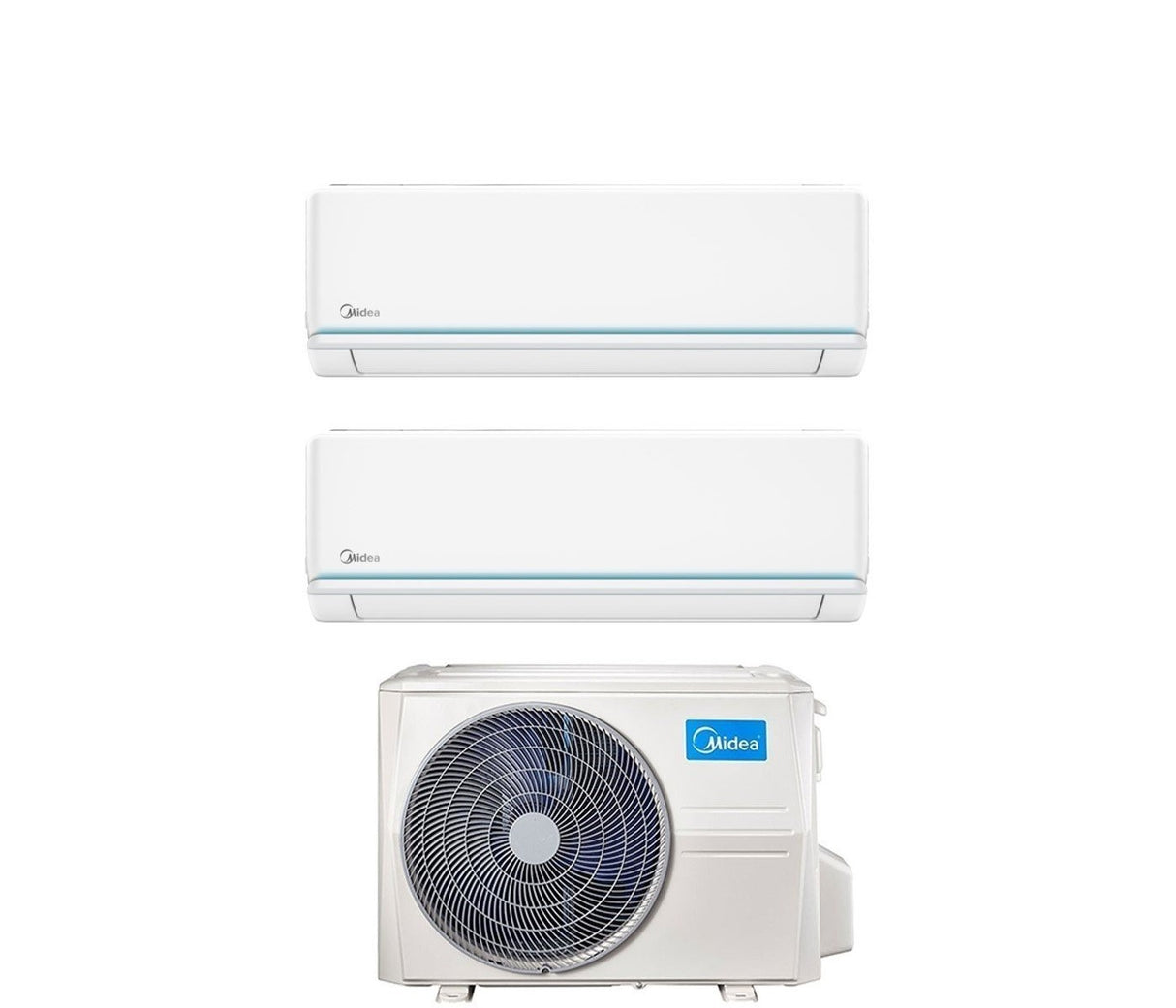 climatizzatore condizionatore midea dual split inverter serie evolution 9_9 con m2og 14hfn8 q r 32 wi fi optional 9000_9000