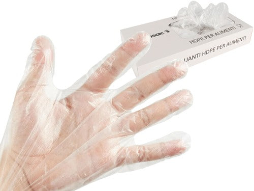 guanti monouso in polietilene hd cf500pz ean 8008250122413