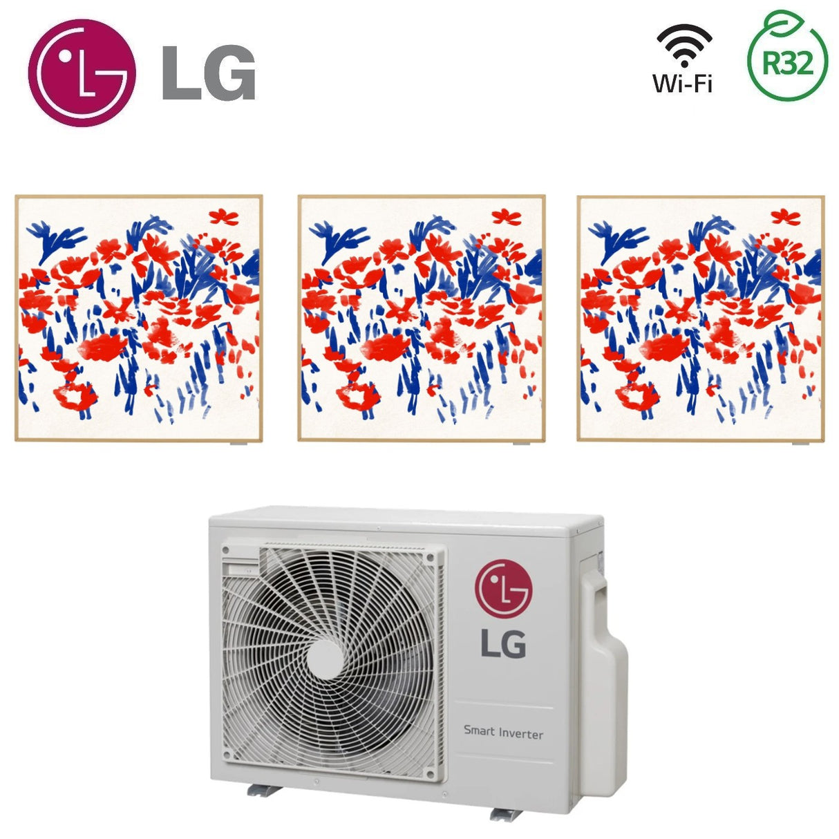 climatizzatore condizionatore lg trial split inverter serie artcool gallery 9_9_12 con mu3r21 r 32 wi fi optional 9000_9000_12000