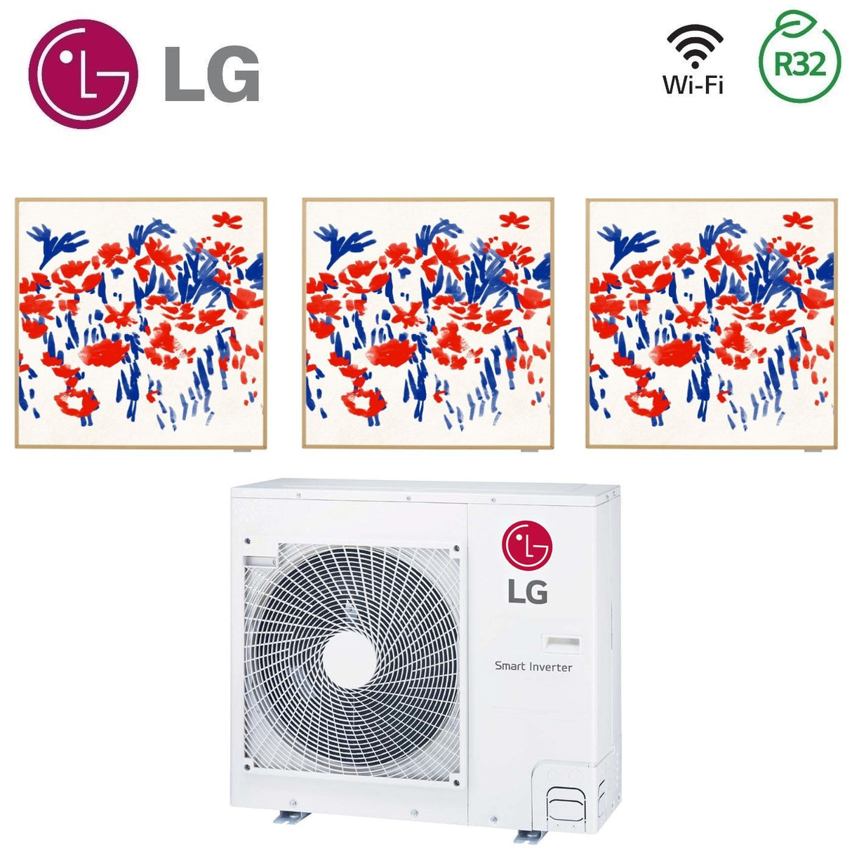 climatizzatore condizionatore lg trial split inverter serie artcool gallery 9_9_12 con mu5r30 r 32 wi fi optional 9000_9000_12000
