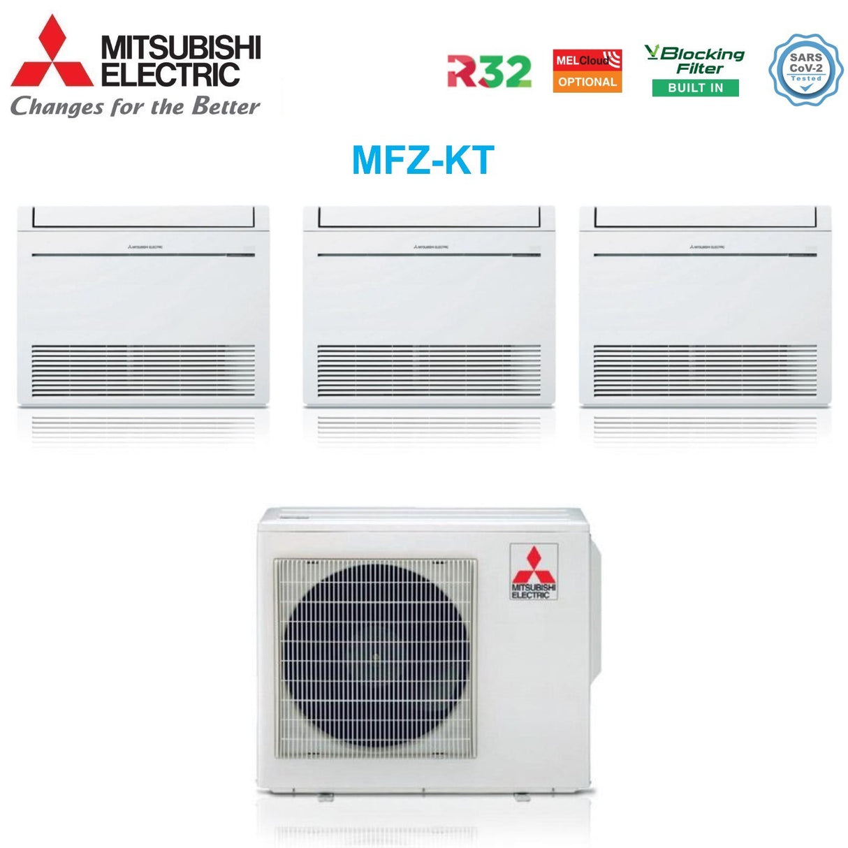 climatizzatore condizionatore mitsubishi pavimento trial split inverter serie mfz kt 9_9_12 con mxz 3f54vf3 r 32 9000_9000_12000 novita