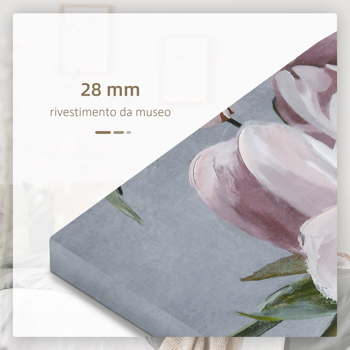 easycomfort easycomfort stampa su tela con peonie 5 pezzi per casa e ufficio tela in legno di pino e vernice ad acqua 200x100cm multicolore
