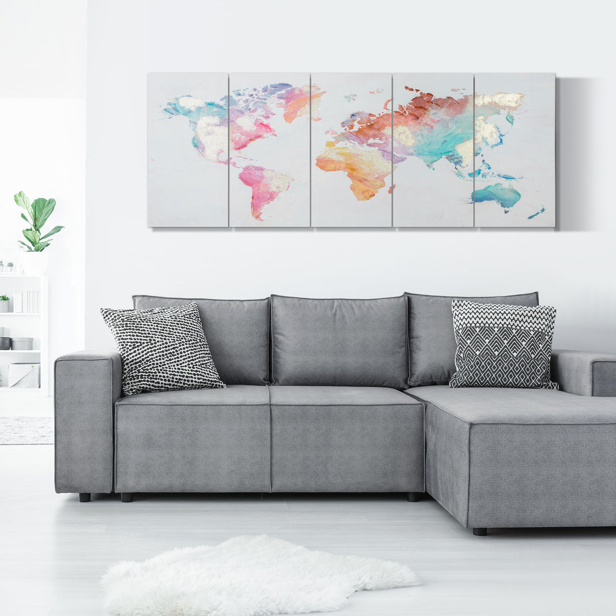 easycomfort easycomfort stampa su tela 80x40cm 5 pezzi per casa e ufficio tela in legno di pino e vernice ad acqua multicolore