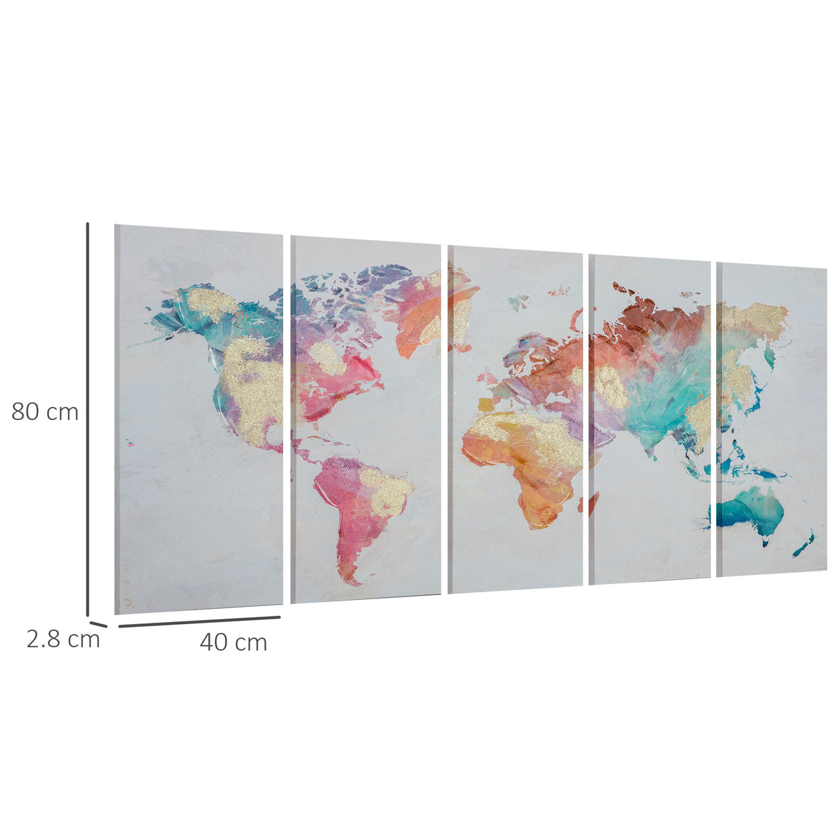 easycomfort easycomfort stampa su tela 80x40cm 5 pezzi per casa e ufficio tela in legno di pino e vernice ad acqua multicolore