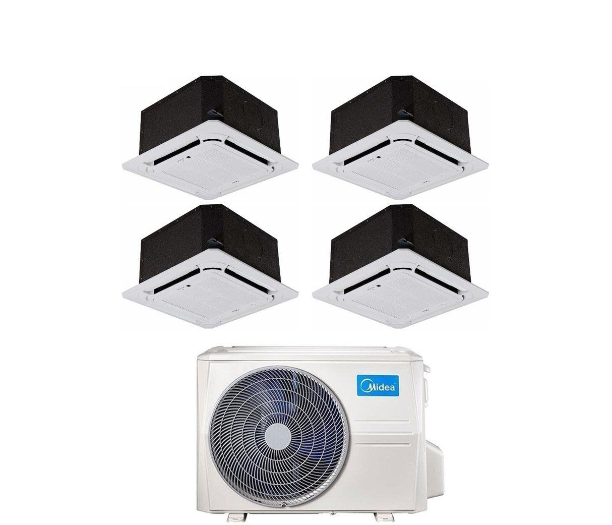 midea condizionatore midea quadri split inverter cassetta 12121212 con m4o 36fn8 q r 32 wi fi optional