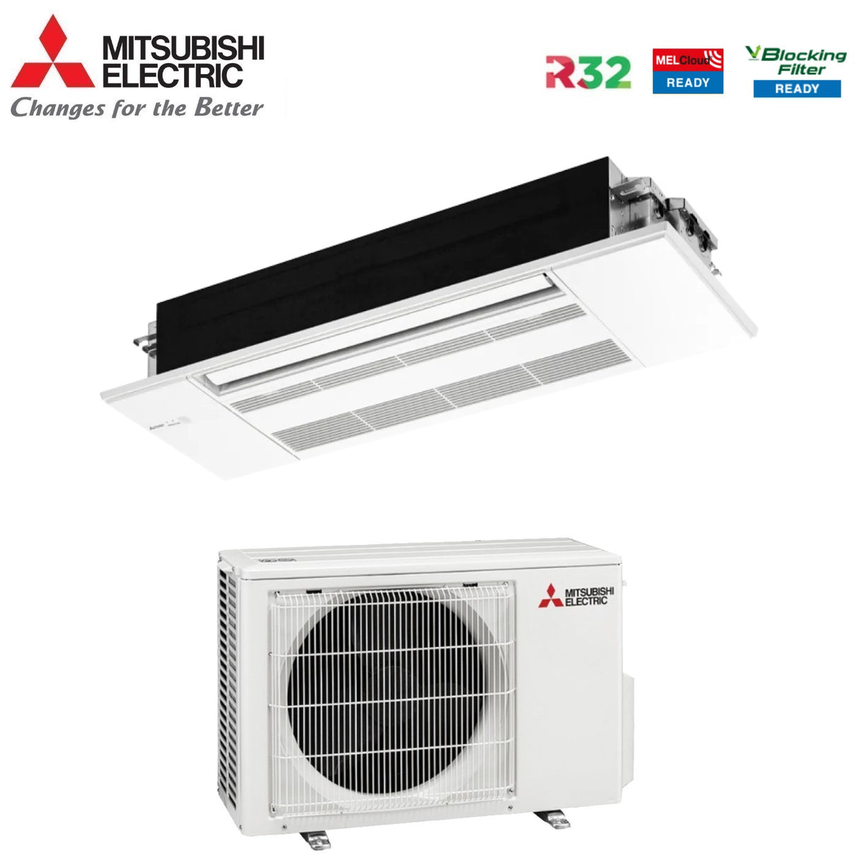 climatizzatore condizionatore mitsubishi electric inverter cassetta 1 via 12000 btu mlz kp35vf r 32 novita wi fi optional slz kp