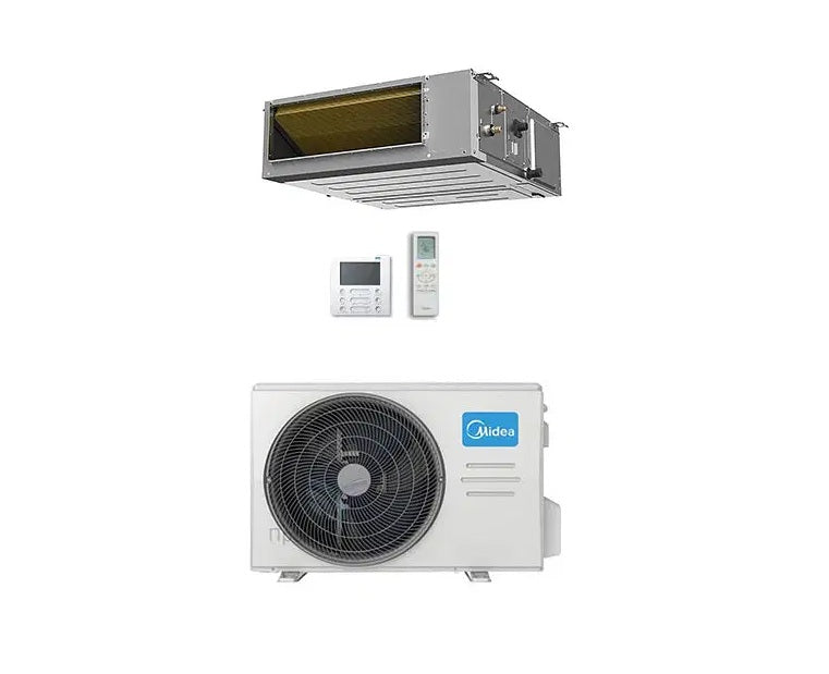 midea condizionatore canalizzabile midea inverter 12000 btu serie a7 r 32 con comandi inclusi
