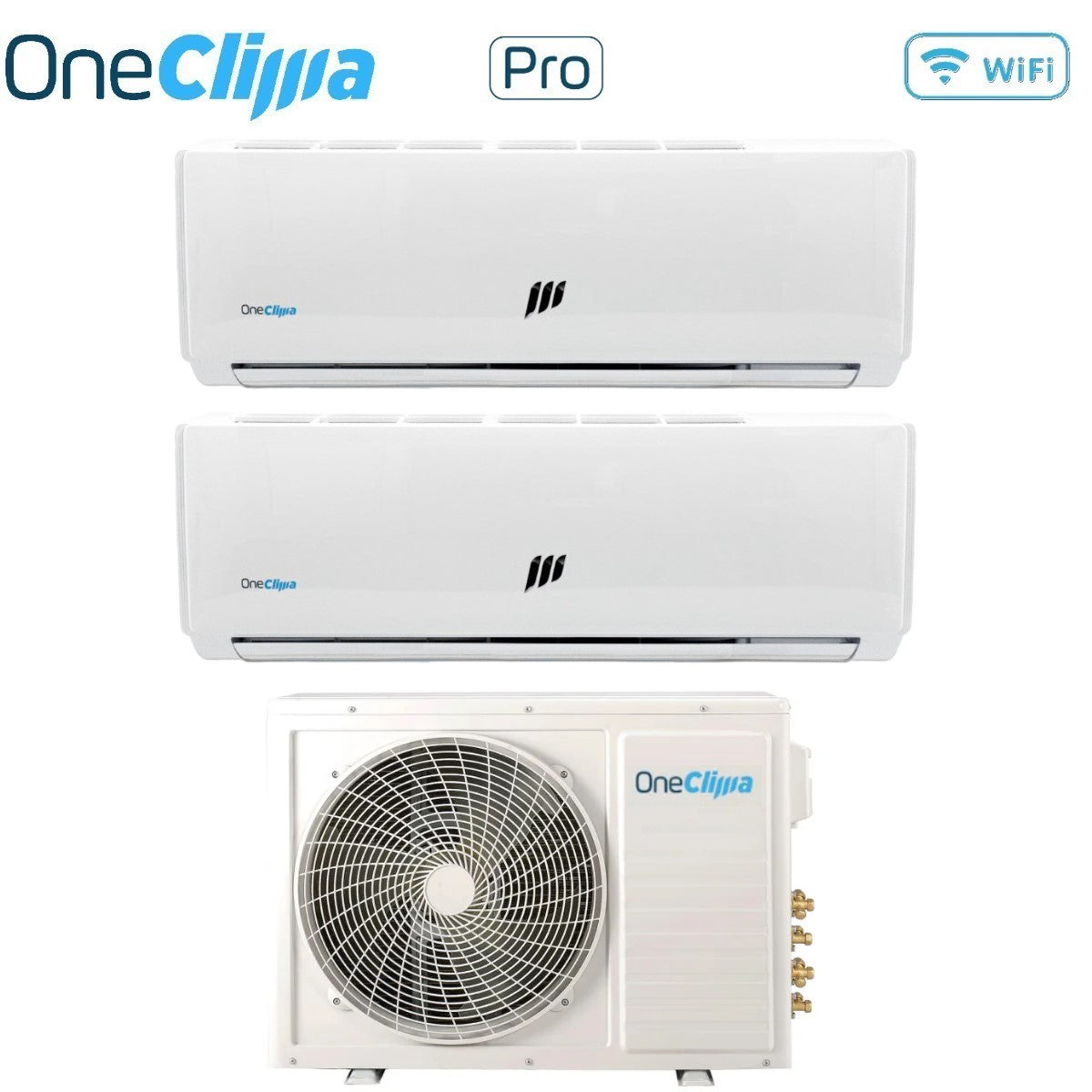 oneclima climatizzatore condizionatore oneclima dual split inverter serie pro 1212 con mlt18x2y24 r 32 wi fi optional 1200012000
