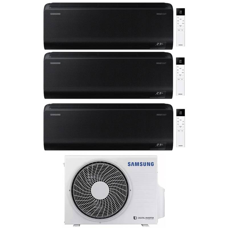 samsung condizionatore samsung trial split inverter serie windfree black 7712 con aj068txj3kg r 32 wi fi integrato 7000700012000