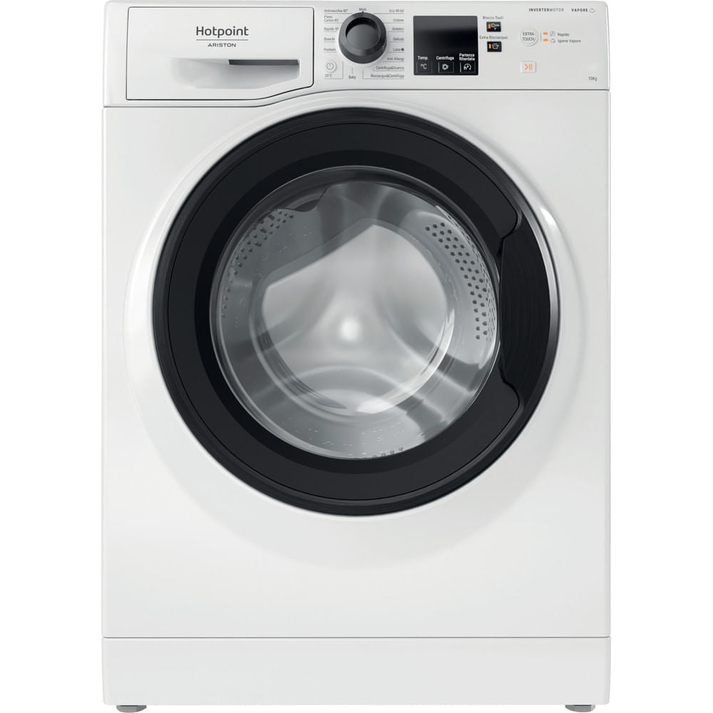 hotpoint lavatrice a carico frontale hotpoint ariston active 40 nf1046wk it 10 kg classe a 1400 giri a85xl595xp605 motore inverter igiene vapore ean 8050147653357