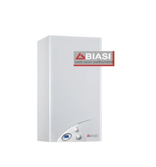scaldabagno scaldacqua a gas camera stagna biasi mod. 14s completo di kit scarico fumi 6094