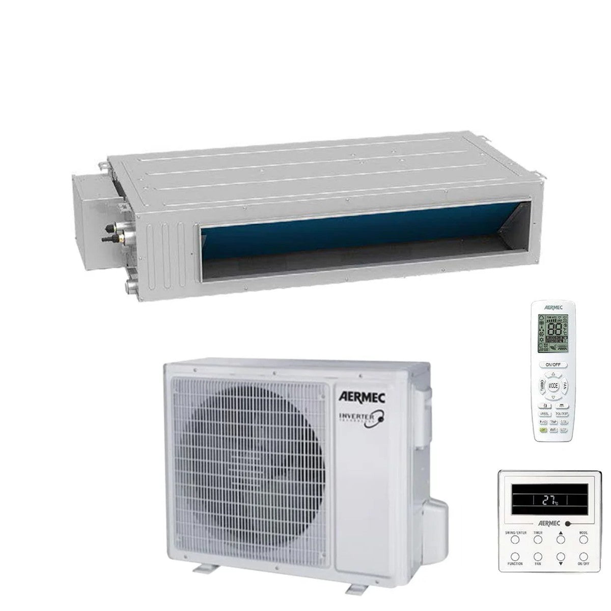 aermec condizionatore aermec canalizzato 29000 btu r 32 lcg850d con telecomando e comando a filo