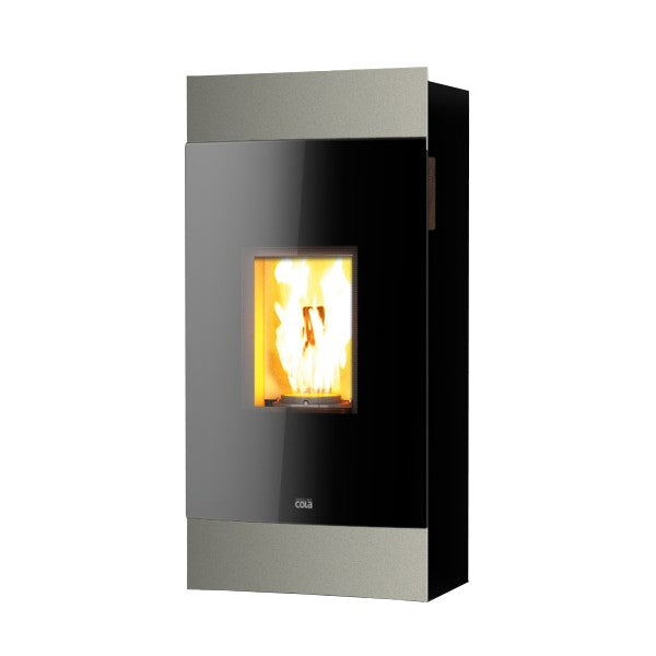 anselmo cola stufa a pellet anselmo cola vela ermetica 82 kw wi fi integrato