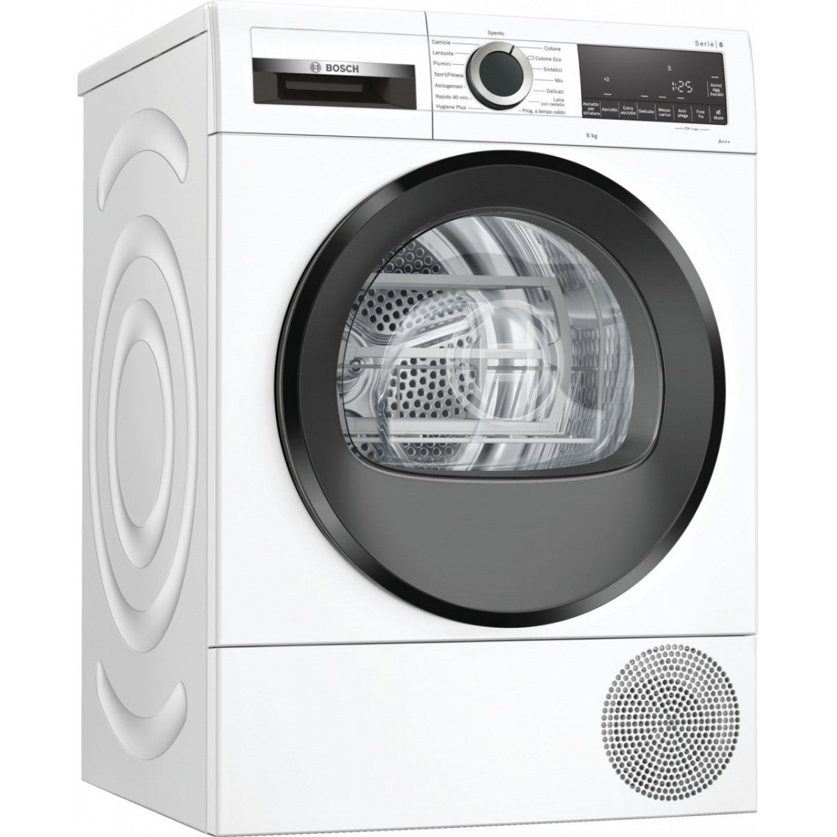 asciugatrice a pompa di calore 8 kg bosch wqg233d0it serie 6 classe a___