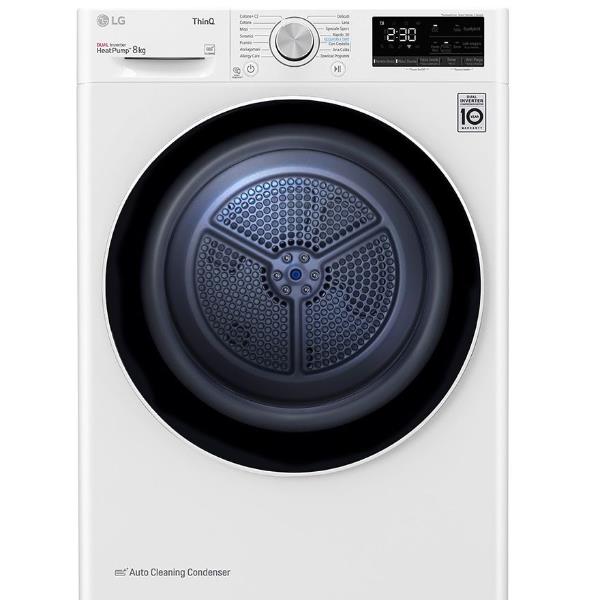 asciugatrice smart 8 kg lg rh80v3av6n eco hybrid classe a__