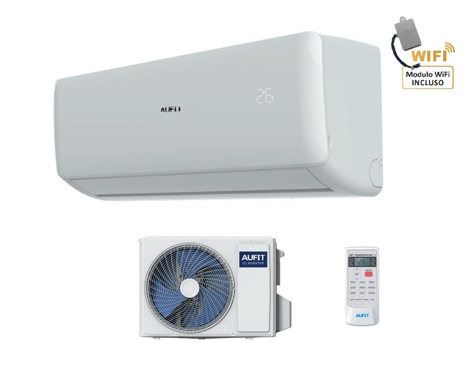aufit climatizzatore condizionatore inverter aufit serie freedom fa4 12000 btu r 32 wi fi incluso dasw h12c5e4fa aa