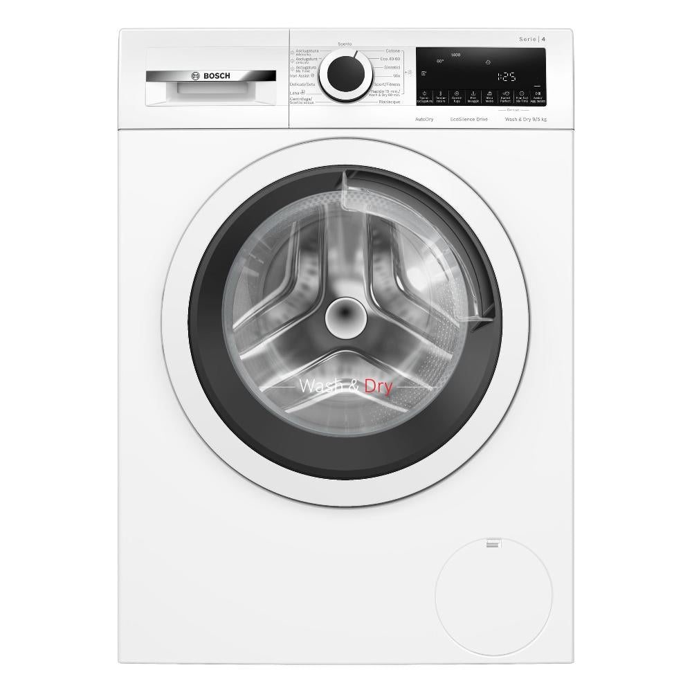 bosch lavasciuga bosch serie 4 wna144v0it 9 kg lavaggio 5 kg asciugatura classe e 1400 giri a848xl598xp59 ecosilence drive bianco ean 4242005342679