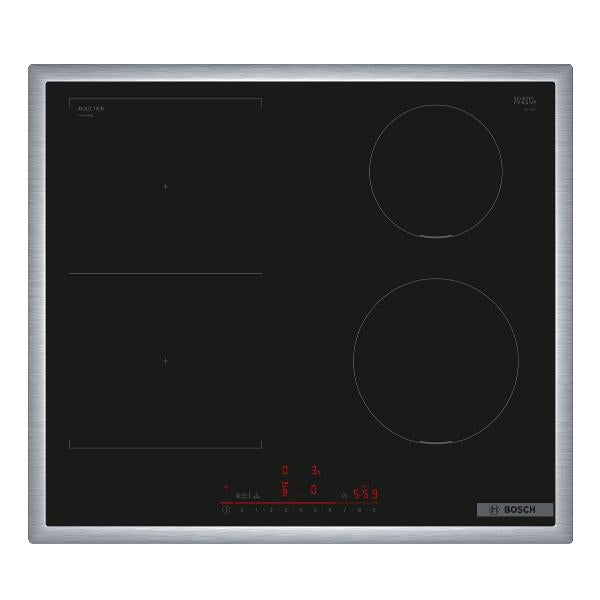 bosch piano cottura a induzione bosch serie 6 pvs645hb1e 4 fuochi l583xp513 con profili vetro ceramica nero ean 4242005394296