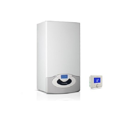 caldaia a gas ariston genus premium net 24 smart wi fi a condensazione completa di kit fumi metano erp