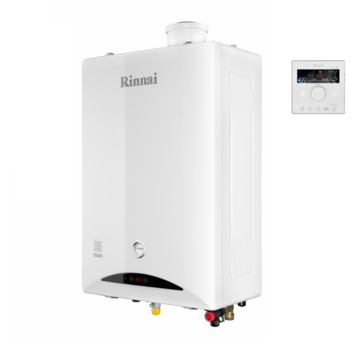 caldaia rinnai a condensazione zen 24 kw low nox wi fi integrato neutralizzatore condensa integrato cod. reb kbi2424ff ng metano completa di kit fumi 7093