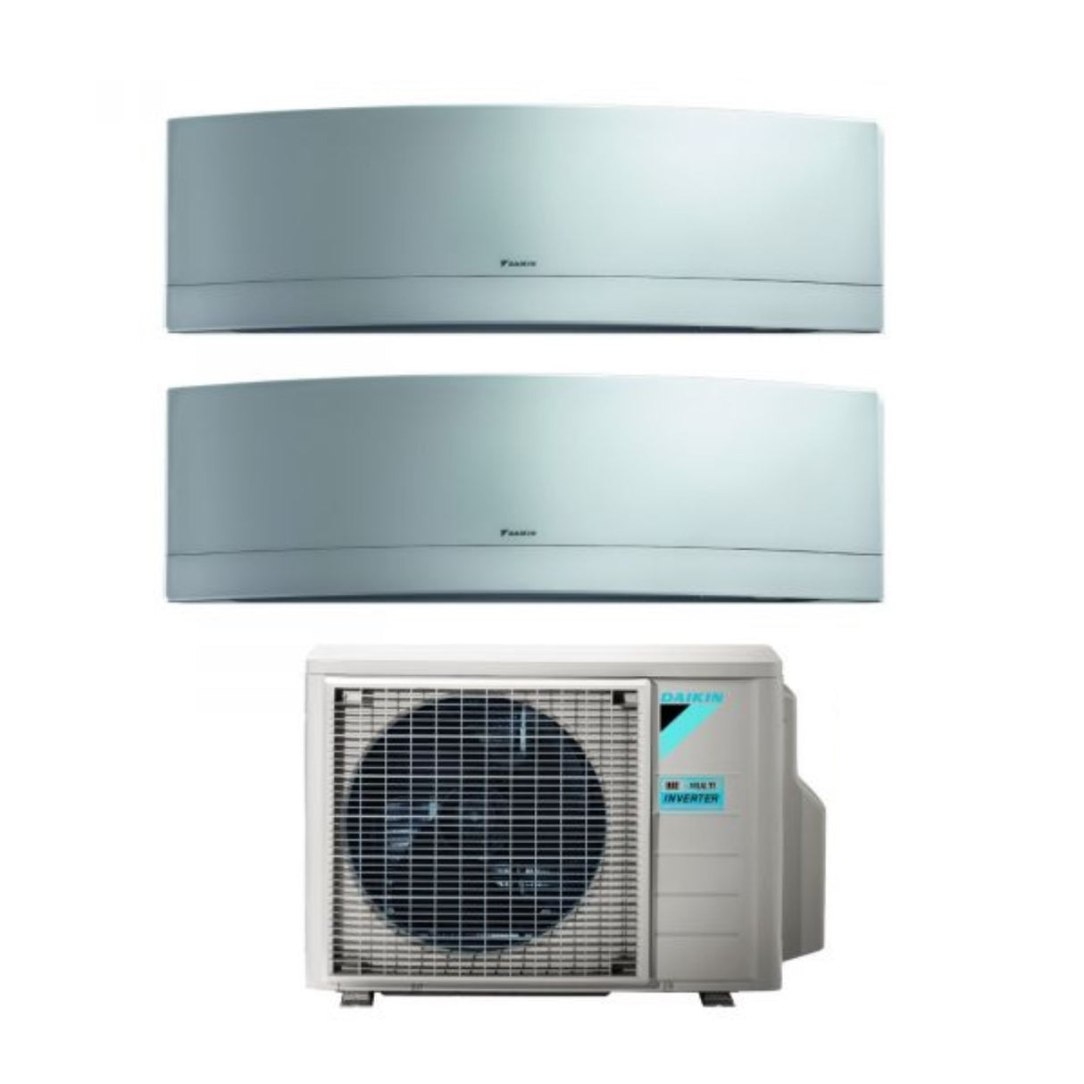 climatizzatore condizionatore daikin bluevolution dual split inverter serie emura silver 9_12 con 2mxm40m r 32 wi fi 9000_12000 grigio new 2018