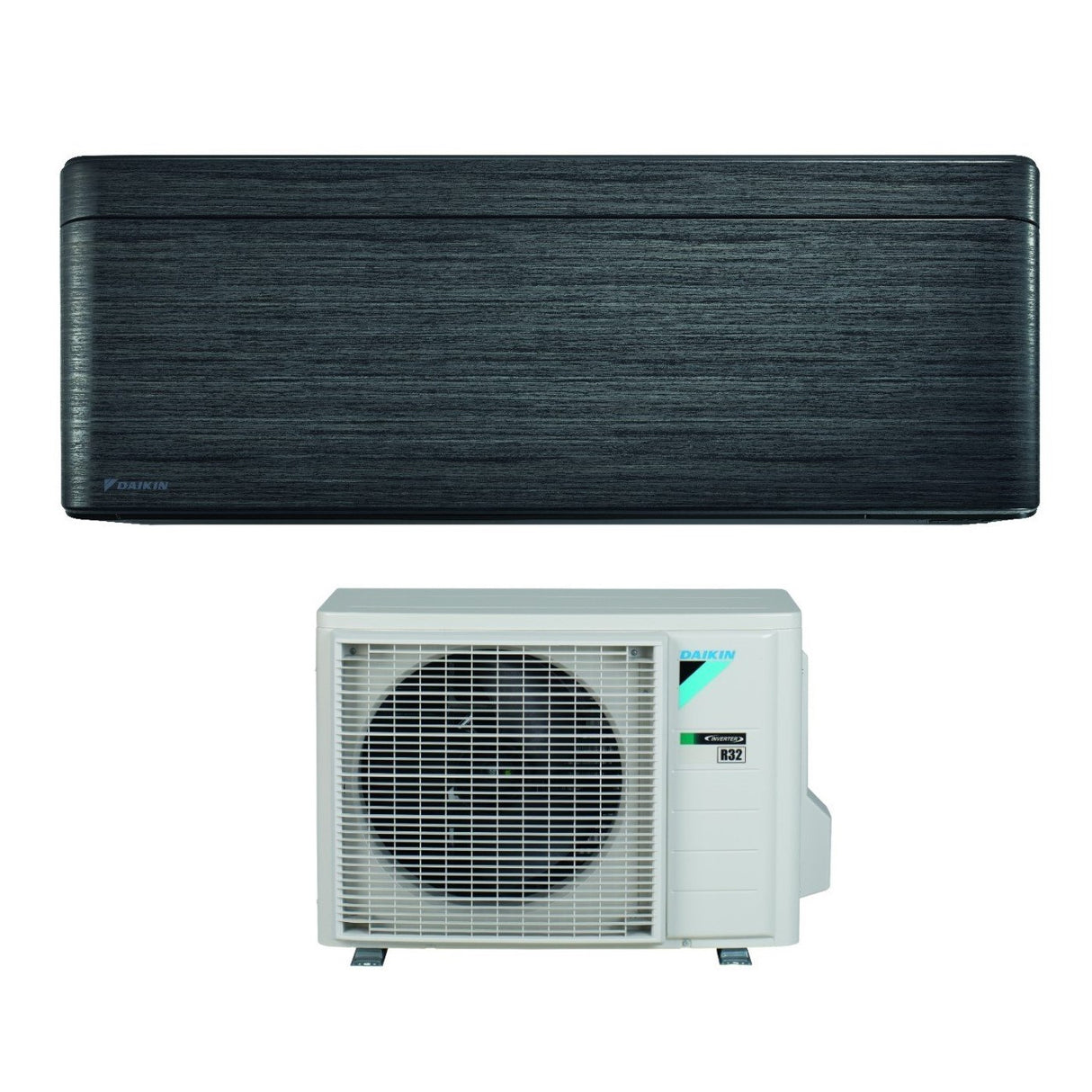 climatizzatore condizionatore daikin bluevolution inverter serie ftxa bt stylish real blackwood 9000 btu ftxa25bt r 32 wi fi integrato classe a___ colore legno nero garanzia italiana novita