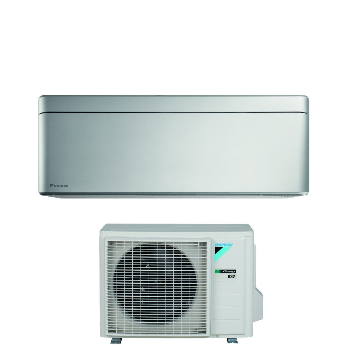 climatizzatore condizionatore daikin bluevolution inverter serie stylish total silver 12000 btu ftxa35bs r 32 wi fi integrato classe a___ colore grigio garanzia italiana