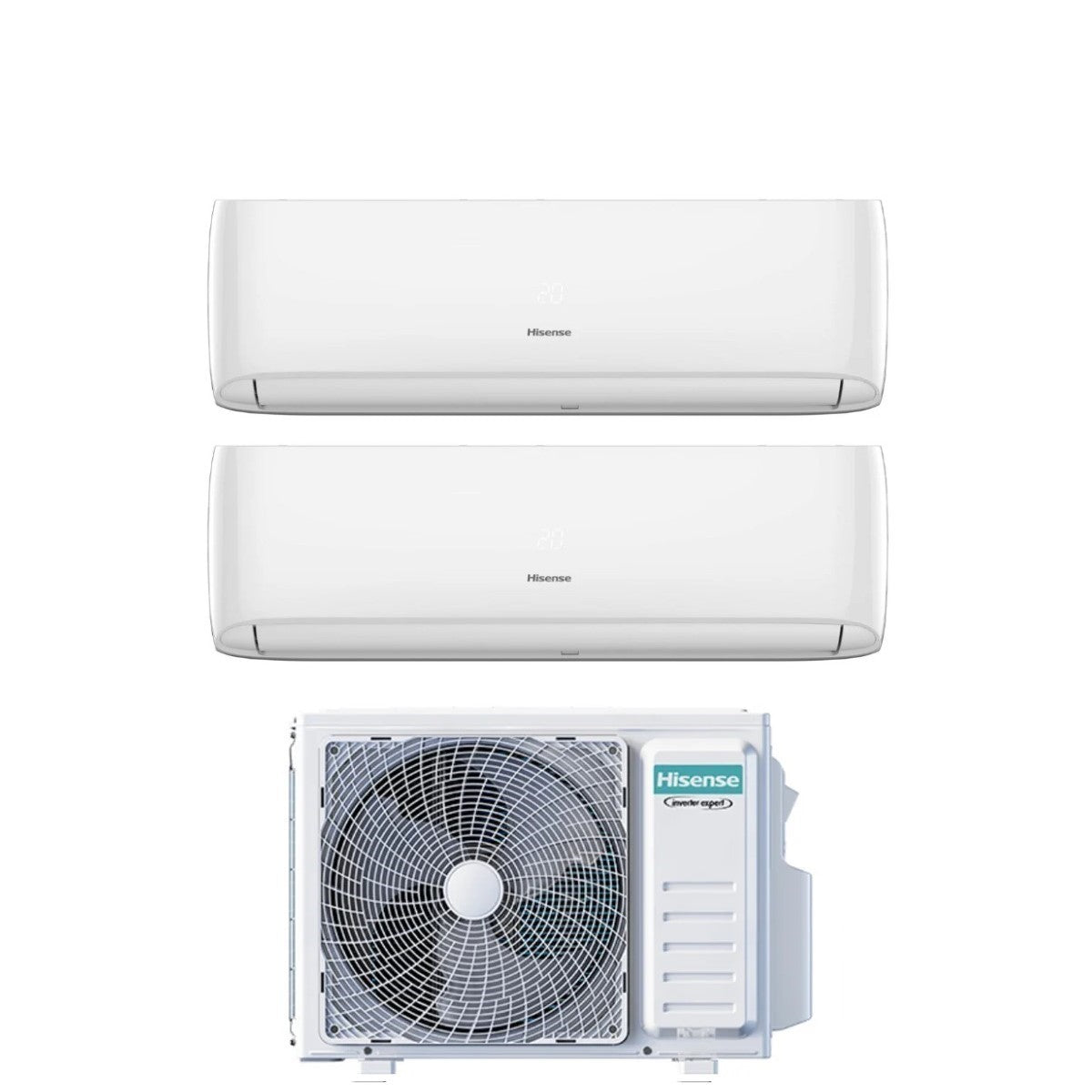 climatizzatore condizionatore hisense dual split inverter serie hi comfort 7_9 con 2amw35u4rgc r 32 wi fi integrato 7000_9000 novita