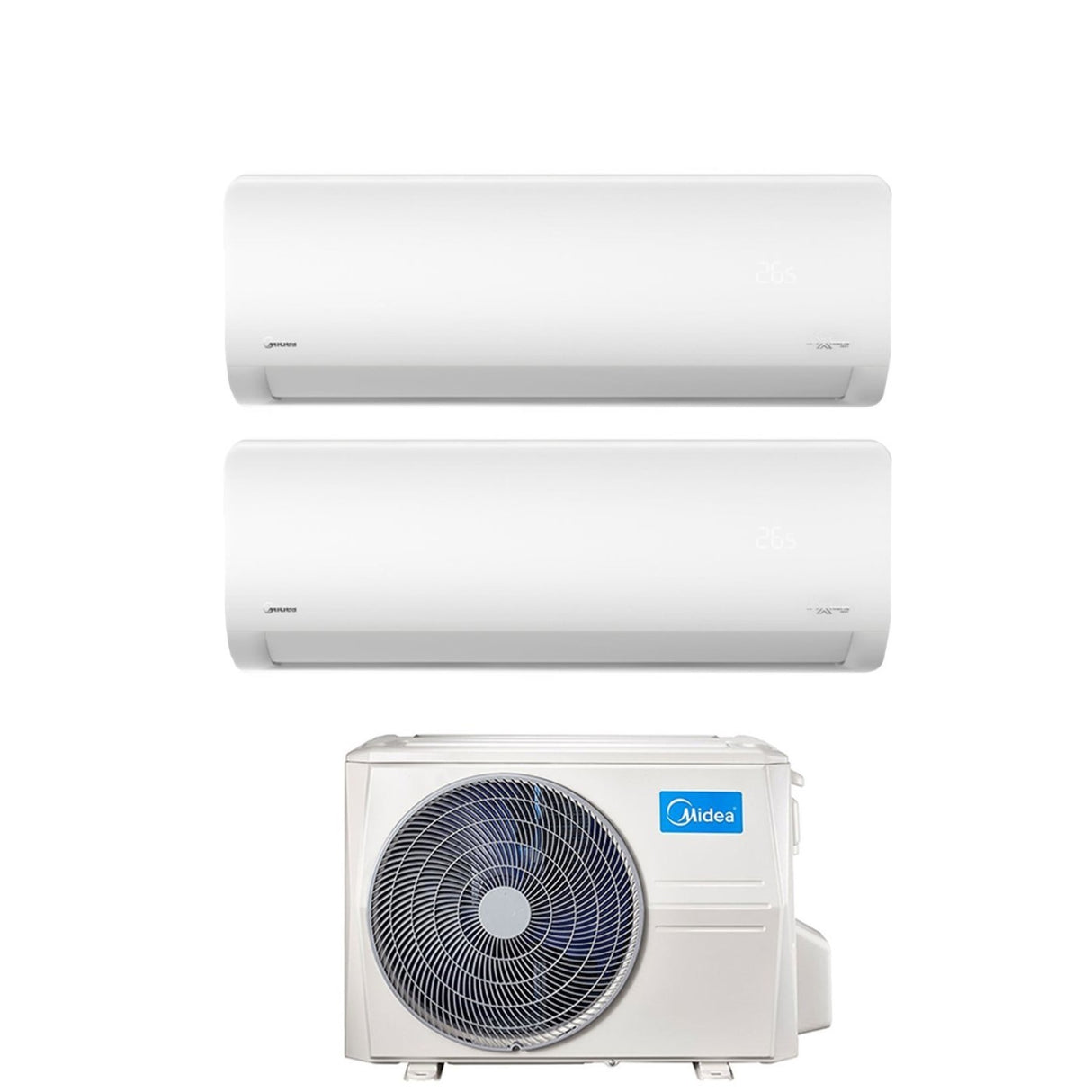 climatizzatore condizionatore midea dual split inverter serie xtreme 12_18 con m4o 36fn8 q r 32 wi fi integrato 12000_18000 novita